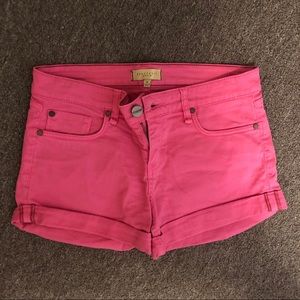 Sanctuary Size 26 Hot Pink Denim Shorts